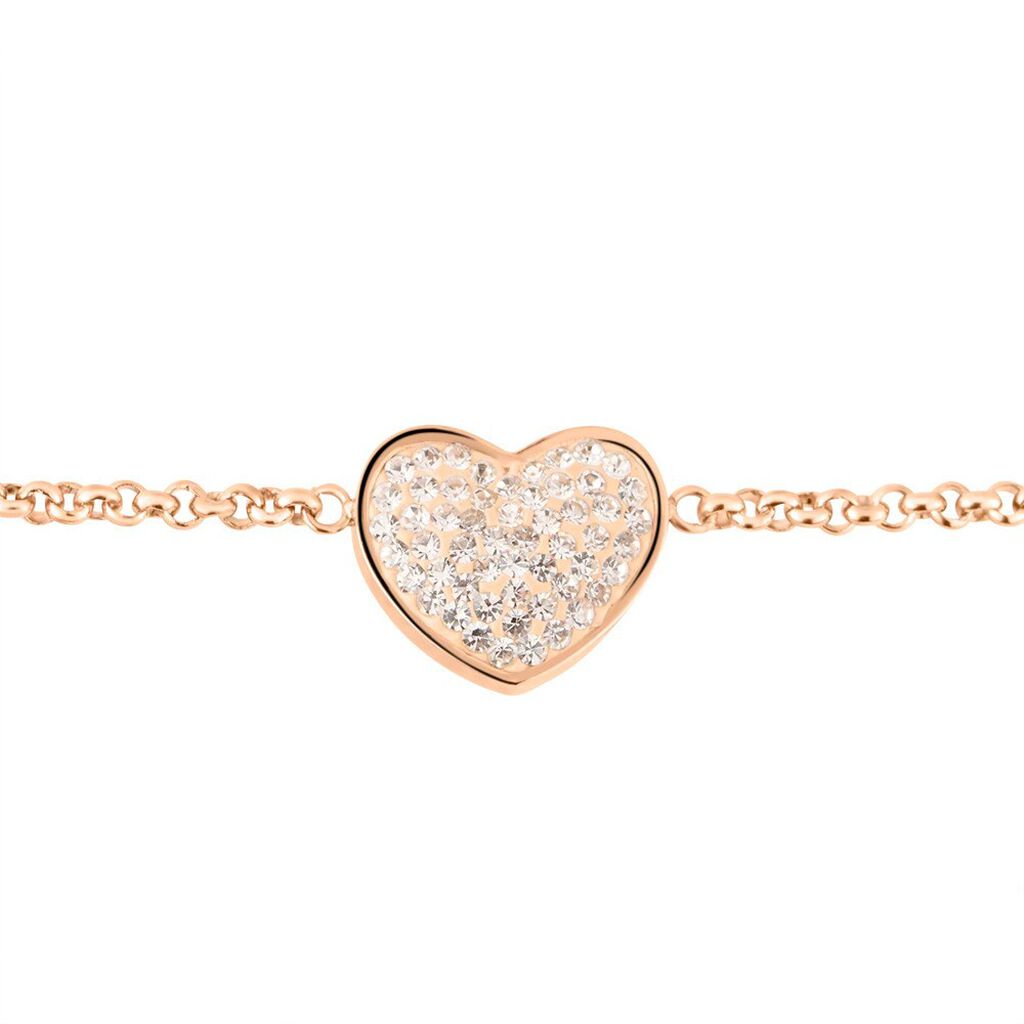 Bracciale Lady Phantasya Acciaio Rosa Cristallo - Bracciali Love Donna | Stroili
