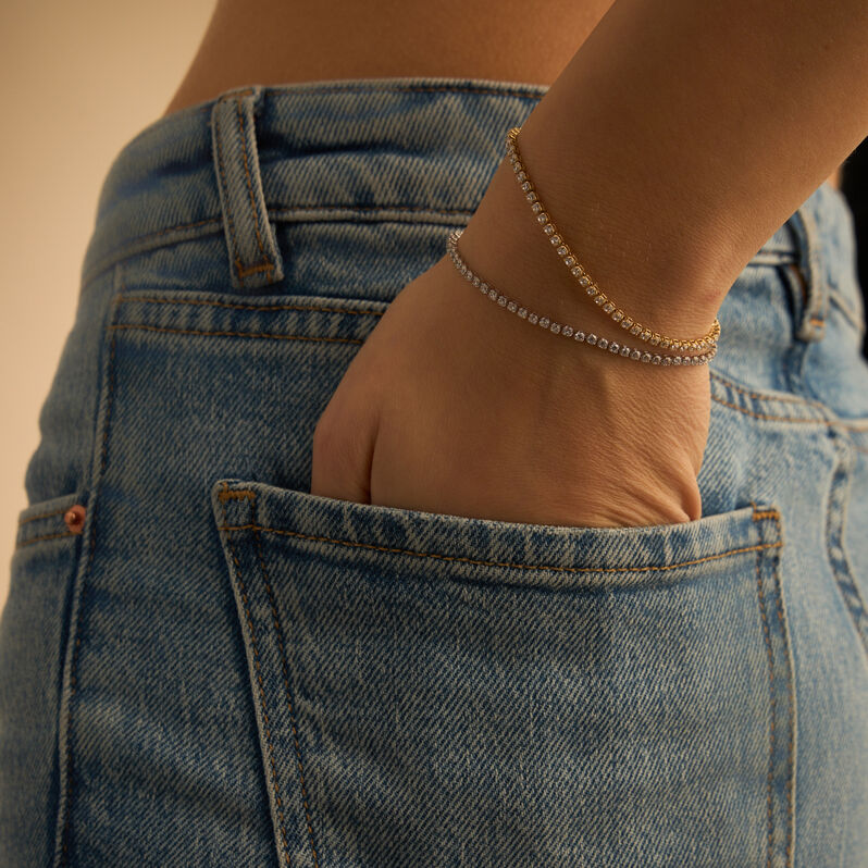 Bracciale Tennis Claire Oro Giallo Cubic Zirconia - Bracciali Tennis Donna | Stroili