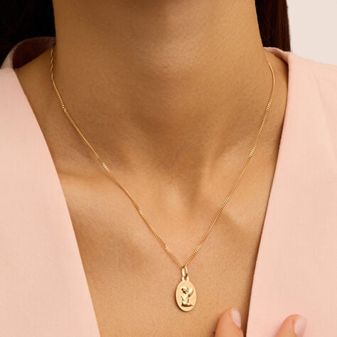 Pendente Holy Oro Giallo - Ciondoli con Incisione Unisex | Stroili