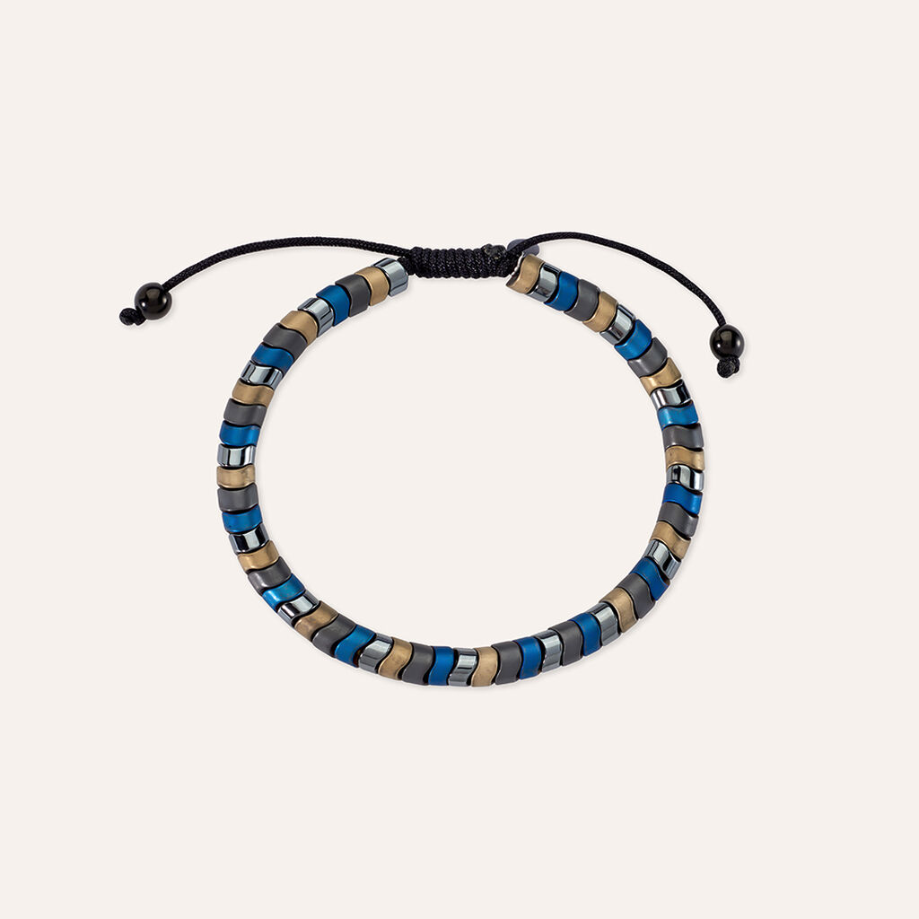 Bracciale Man Code Acciaio Nero