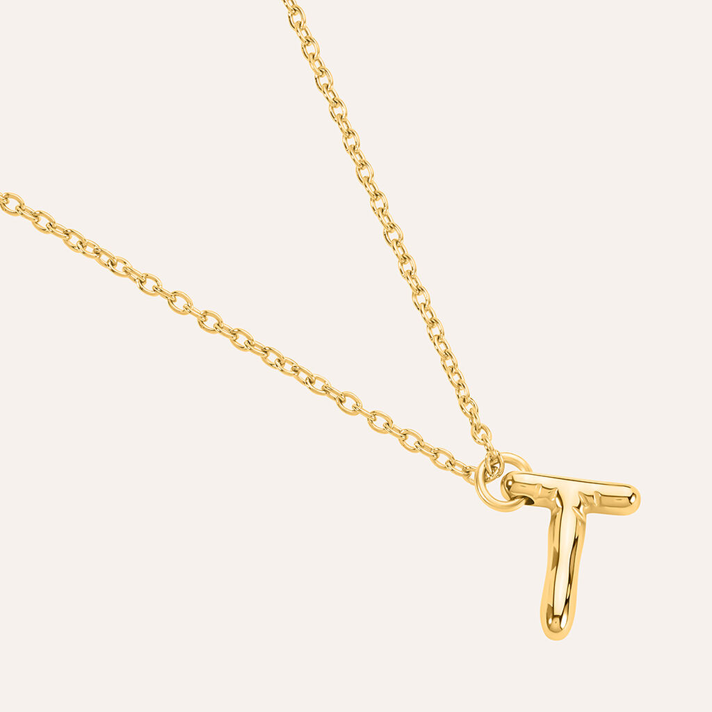 Collana Radiance Acciaio Dorato