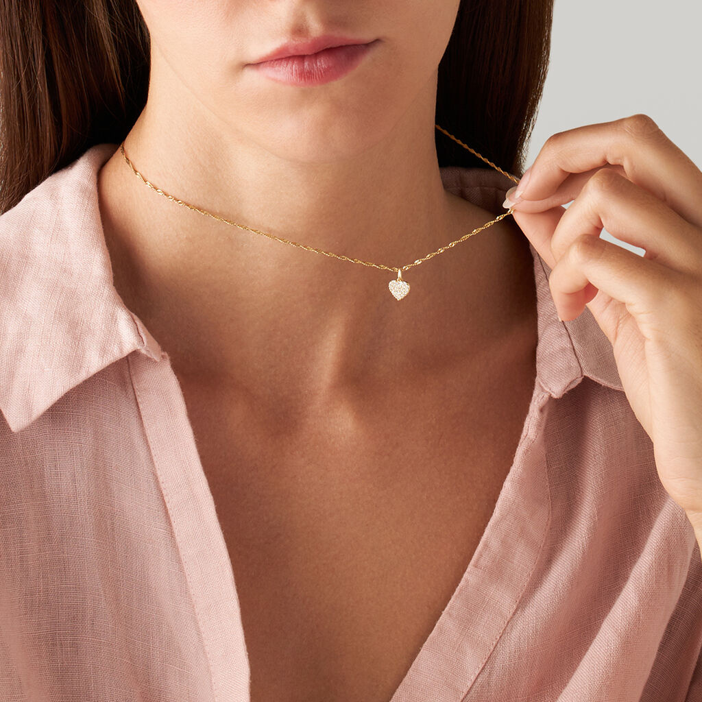 Pendente Poème Oro Giallo Cubic Zirconia - Ciondoli Donna | Stroili