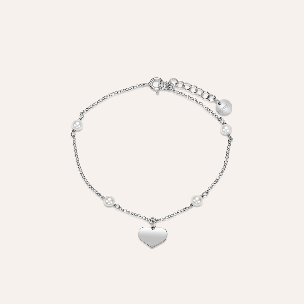 Bracciale Silver Pearls Argento Rodiato Perla sintentica