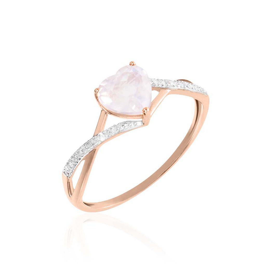 Anello Amélie Oro Rosa Quarzo Cubic Zirconia - Anelli con Pietre Donna | Stroili