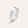 Anello Fascia Gentleman Argento Rodiato