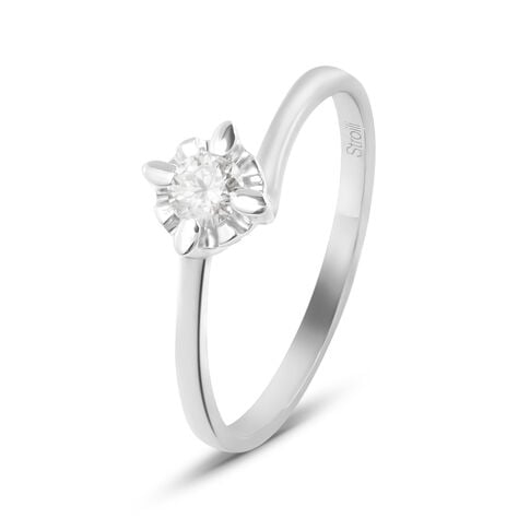 Anello Solitario Valentino Diamazing Oro Bianco Diamante - Anelli con Pietre Donna | Stroili