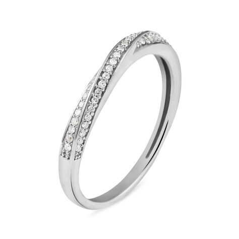 Anello Fascia Sophia Oro Bianco Diamante - Anelli con Pietre Donna | Stroili
