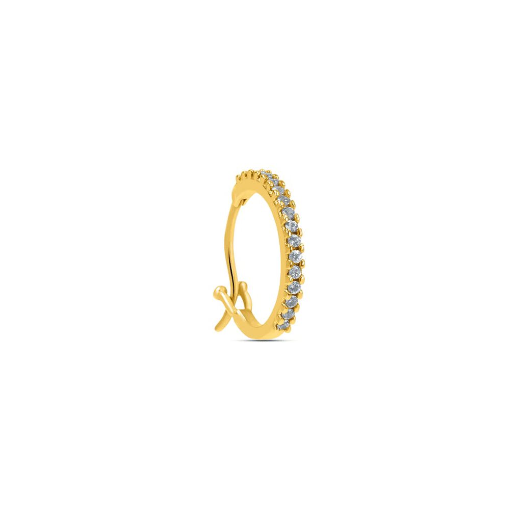 Mono Orecchino A Cerchio Claire Oro Giallo Cubic Zirconia - Mono Orecchino Donna | Stroili
