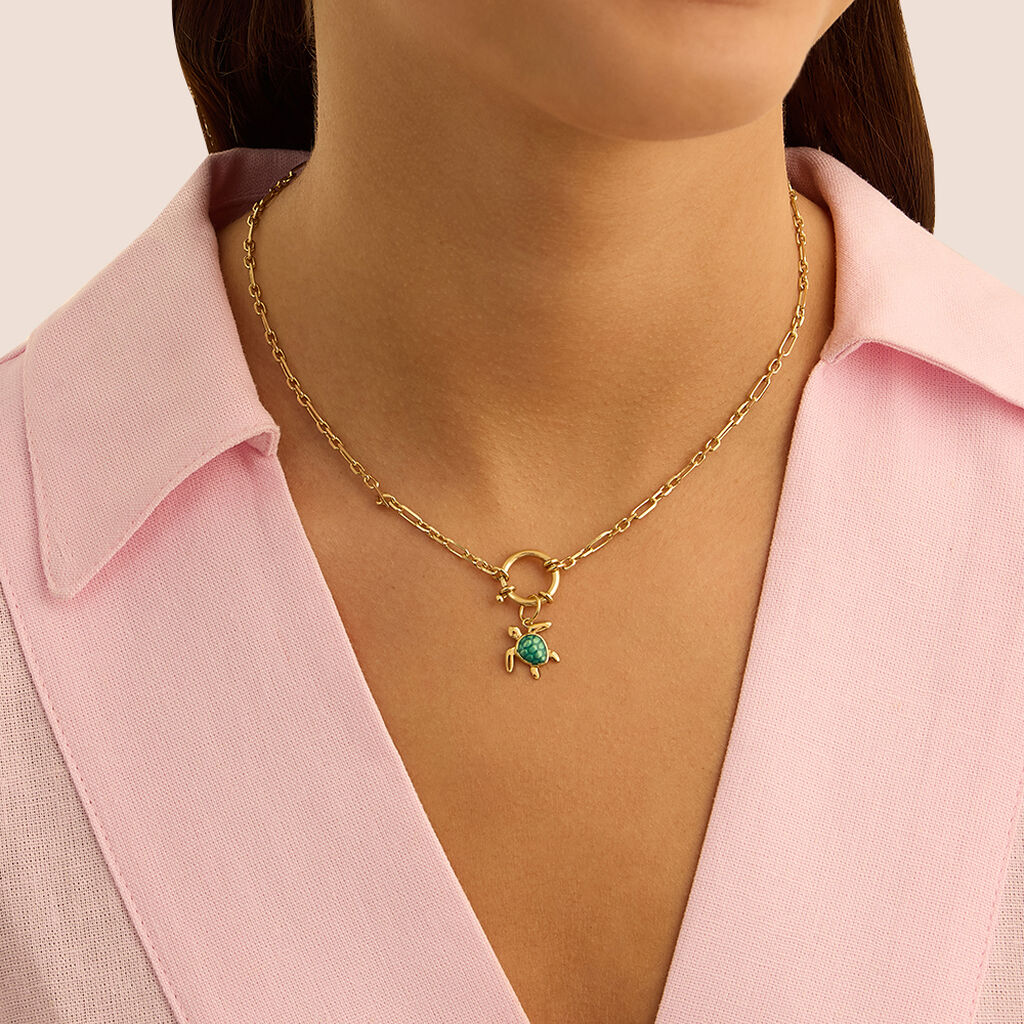 Pendente Love Beats Argento Dorato