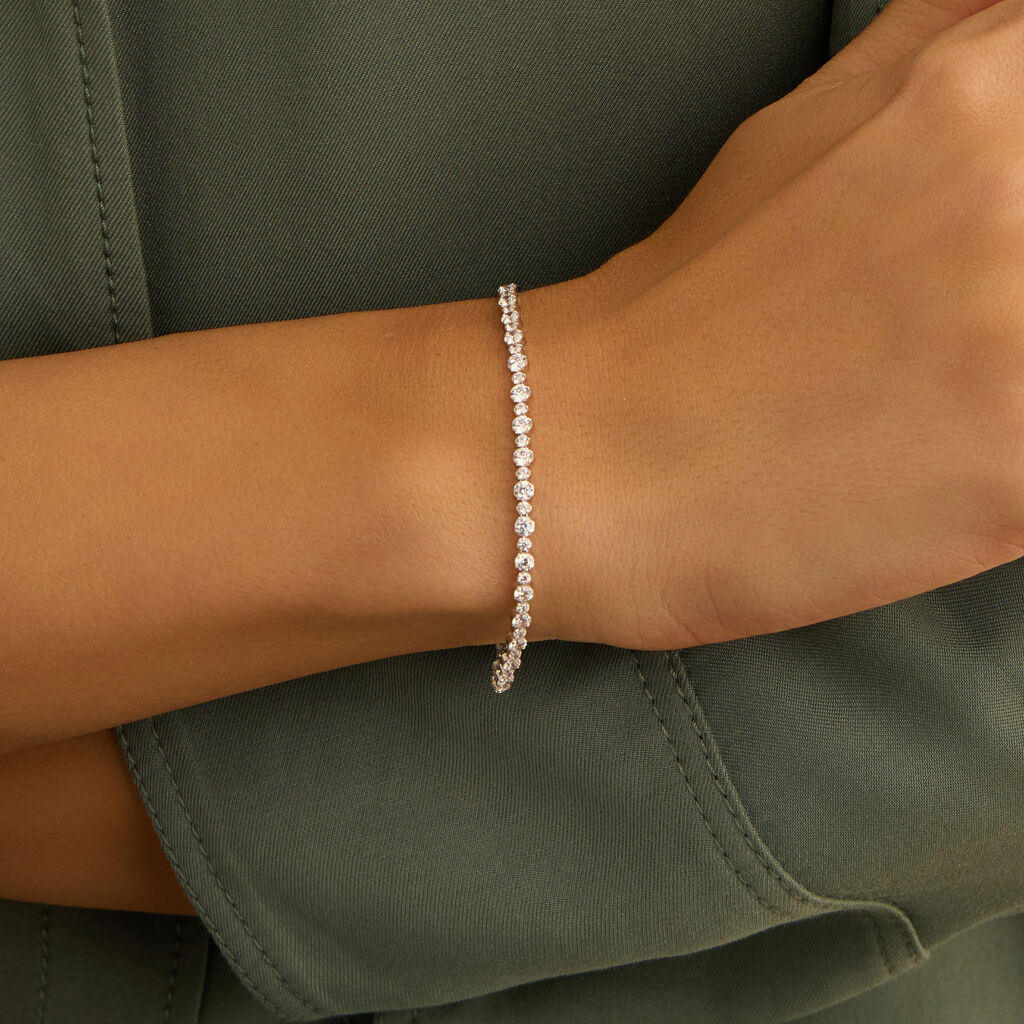 Bracciale Tennis Silver Elegance Argento Rodiato Cubic Zirconia - Bracciali Tennis Donna | Stroili
