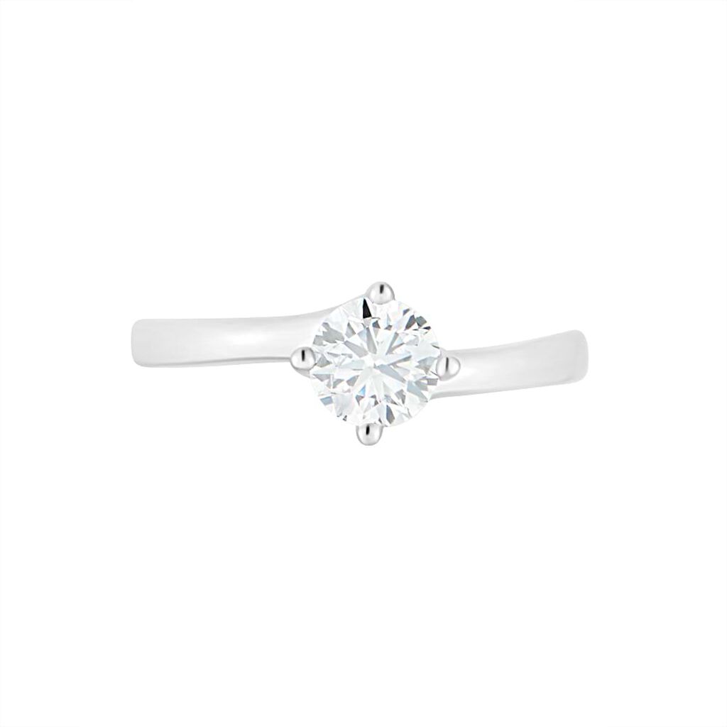 Anello Solitario Valentino Diamade Oro Bianco Diamante Lab-Grown