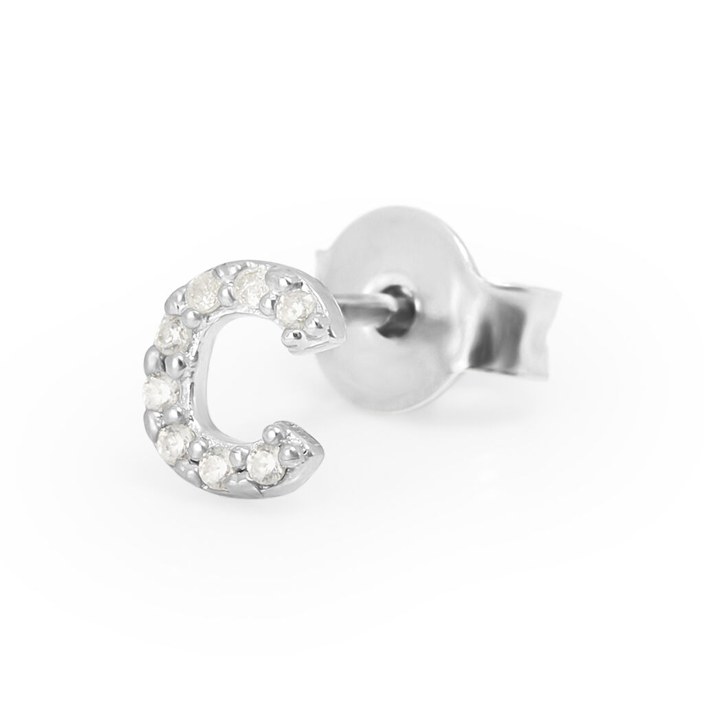 Mono Orecchino Lobo Silver Moments Argento Rodiato Cubic Zirconia - Mono Orecchino Donna | Stroili