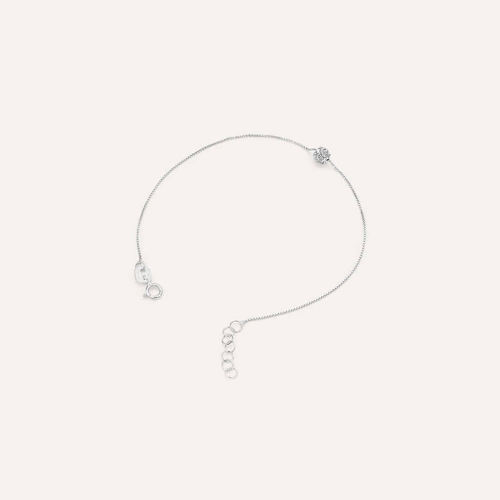 Bracciale Christelle Oro Bianco Cristallo - Bracciali Donna | Stroili