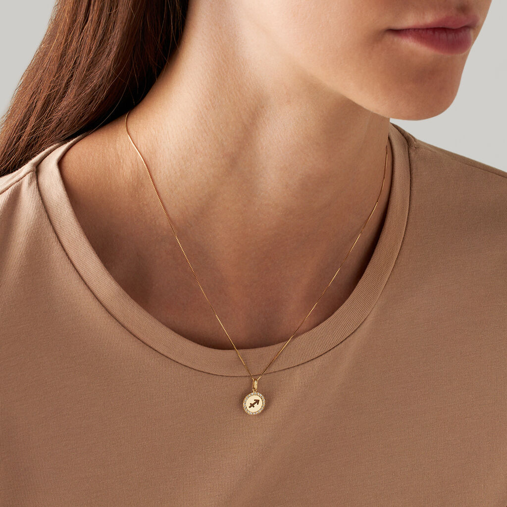Pendente Poème Oro Giallo Cubic Zirconia - Ciondoli Donna | Stroili
