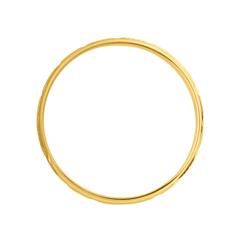 Fede Classica Diamantata 3 mm Oro Giallo