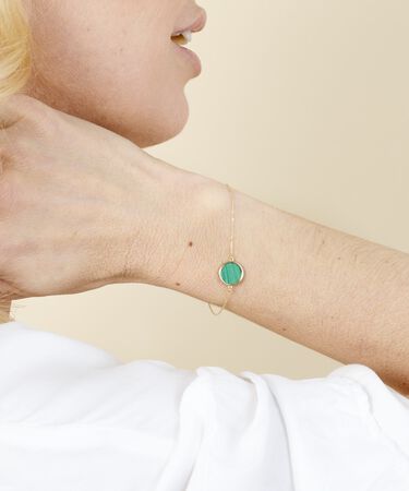 Bracciale Beverly Oro Giallo Malachite