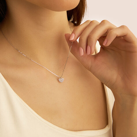Collana Claire Oro Bianco Cubic Zirconia - Collane Donna | Stroili