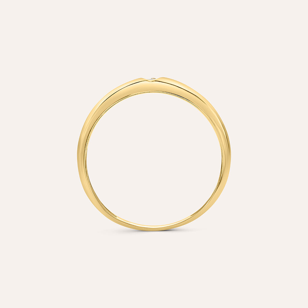 Anello Fascia Claire Oro Giallo Cubic Zirconia - Anelli con Pietre Donna | Stroili