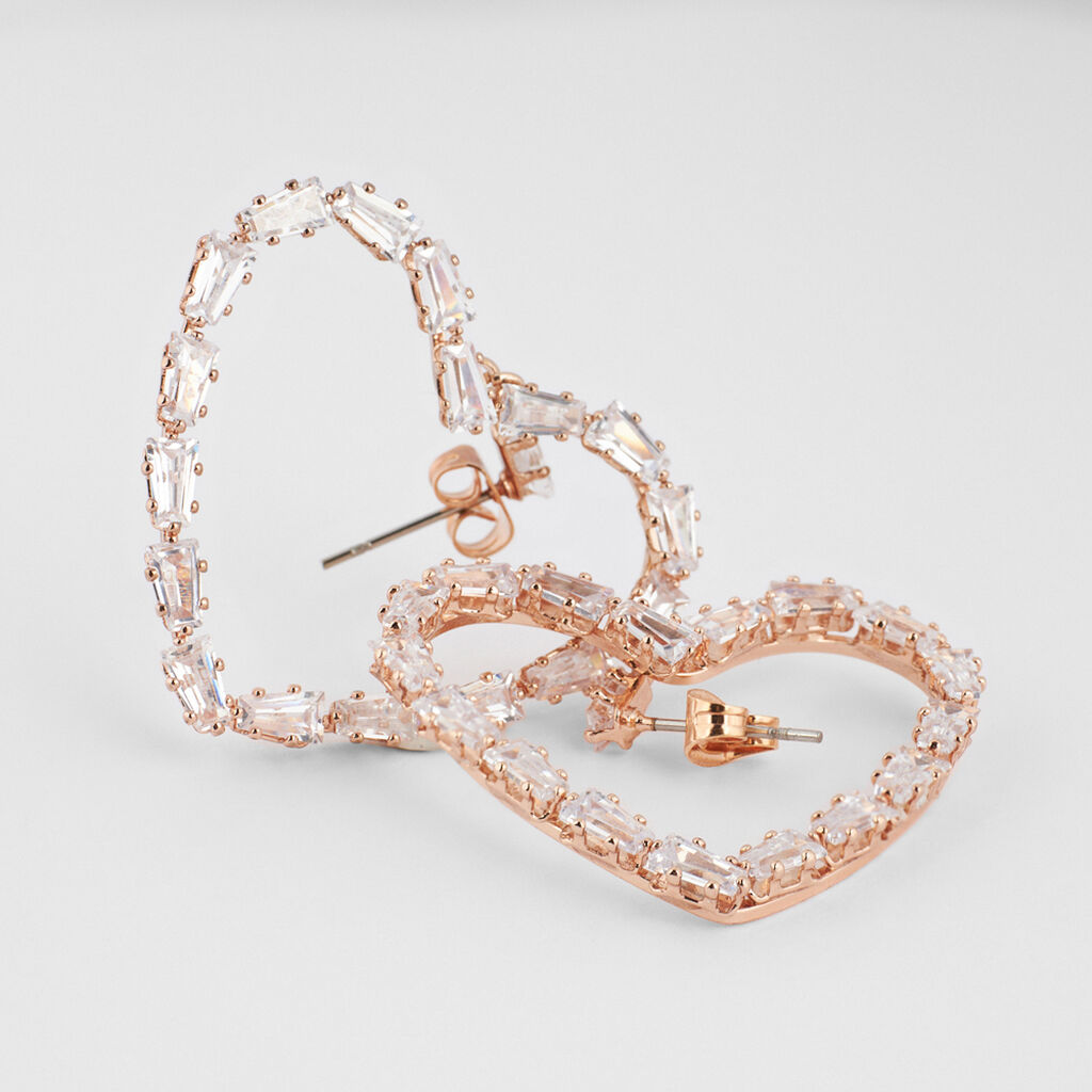 Orecchini Pendenti Romantic Shine Metallo Cristallo