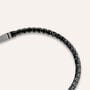 Bracciale Tennis Gentleman Argento Nero Cubic Zirconia
