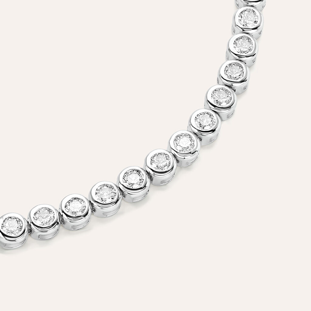 Bracciale Tennis Silver Elegance Argento Rodiato Cubic Zirconia