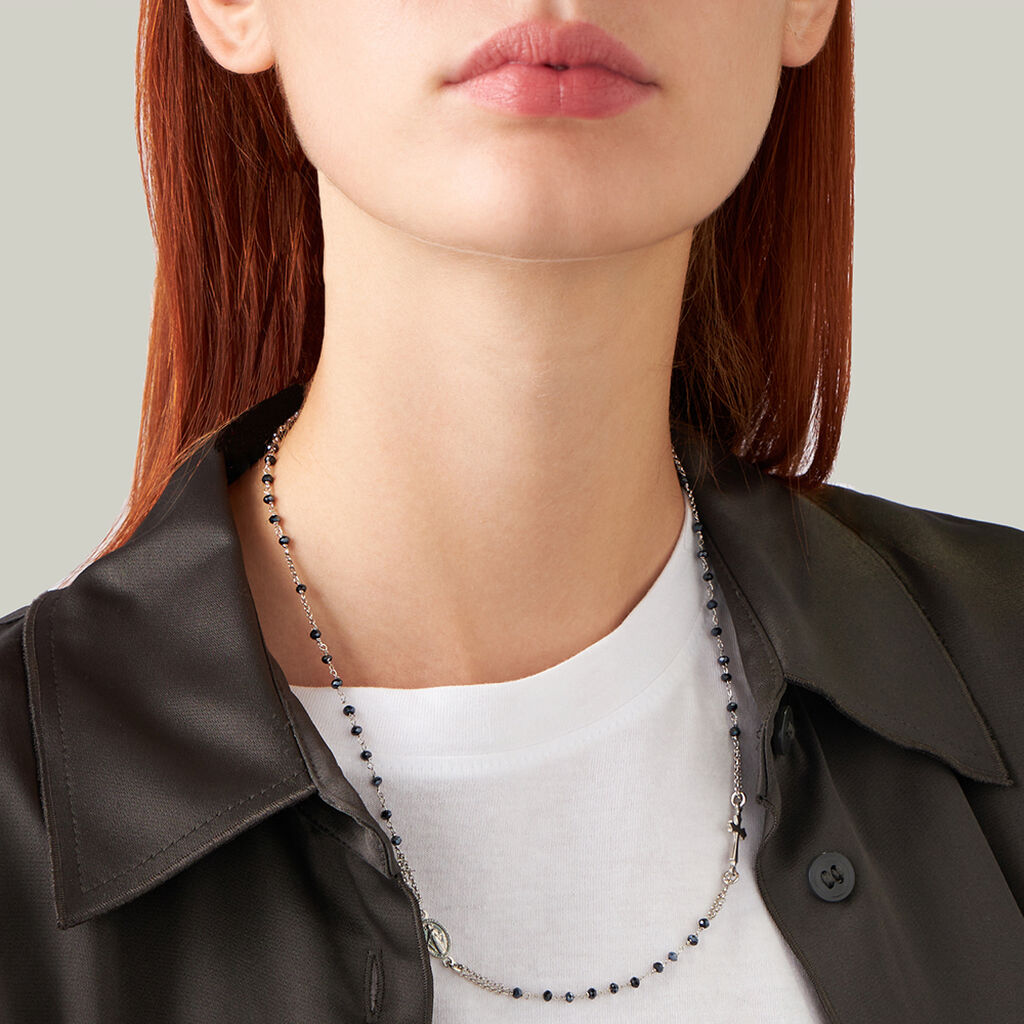 Collana Rosario Silver Soul Argento Rodiato Cristallo