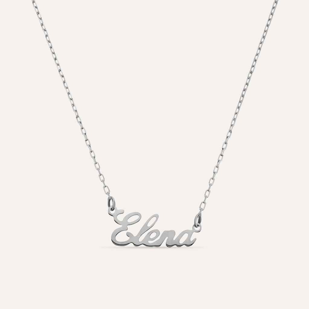 Collana Elena Gold Names Oro Bianco