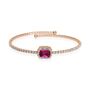 Bangle Romantic Shine Metallo Rosa Cristallo
