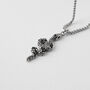 Collana Man Code Acciaio Cristallo