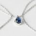 Collana Punto Luce Charlotte Oro Bianco Zaffiro - Collane Punto Luce Donna | Stroili