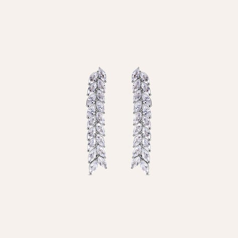 Orecchini Pendenti Tennis Silver Elegance Argento Rodiato Cubic Zirconia - Orecchini Pendenti Donna | Stroili