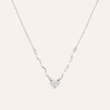 Collana Silver Pearls Argento Rodiato Perla sintetica