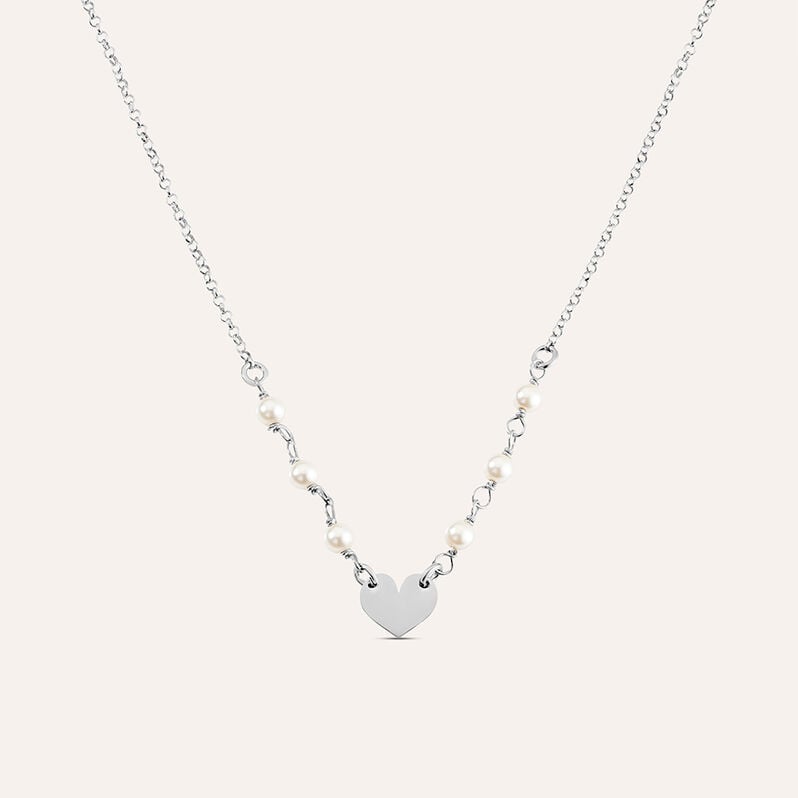 Collana Silver Pearls Argento Rodiato Perla sintentica - Collane Donna | Stroili