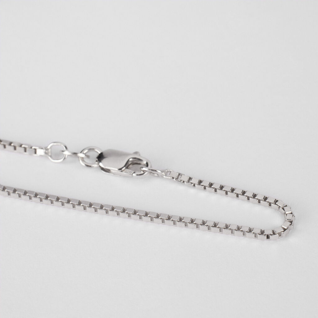 Catenina Gentleman Argento Rodiato