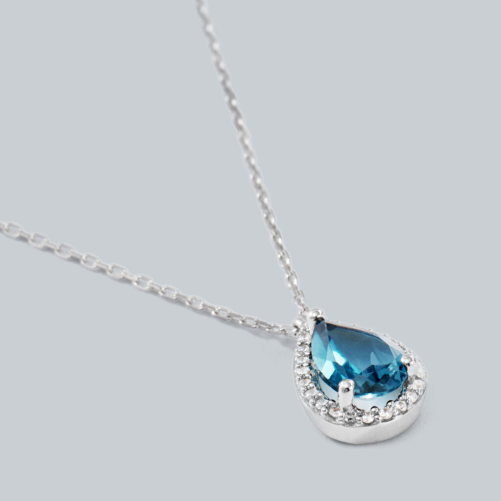 Collana Punto Luce Amélie Oro Bianco Topazio Cubic Zirconia - Collane Punto Luce Donna | Stroili