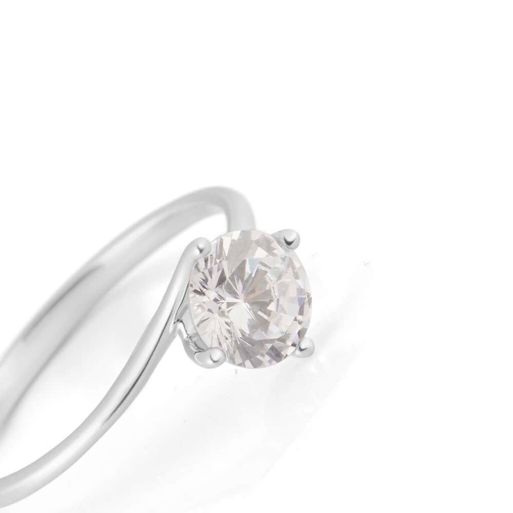Anello Solitario Firmamenti Oro Bianco Diamante - Anelli con Pietre Donna | Stroili