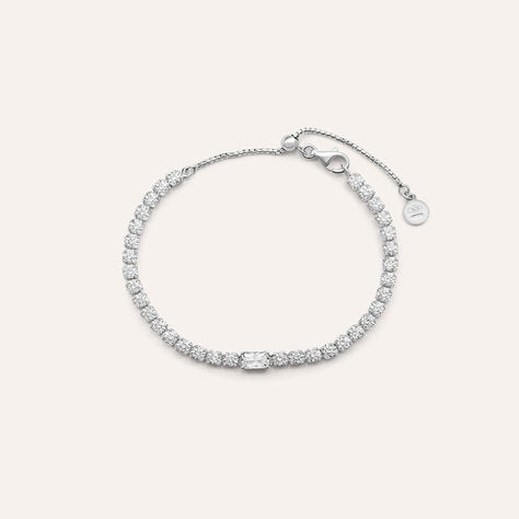 Bracciale Tennis Silver Elegance Argento Rodiato Cubic Zirconia - Regalo per Cerimonie Religiose Donna | Stroili
