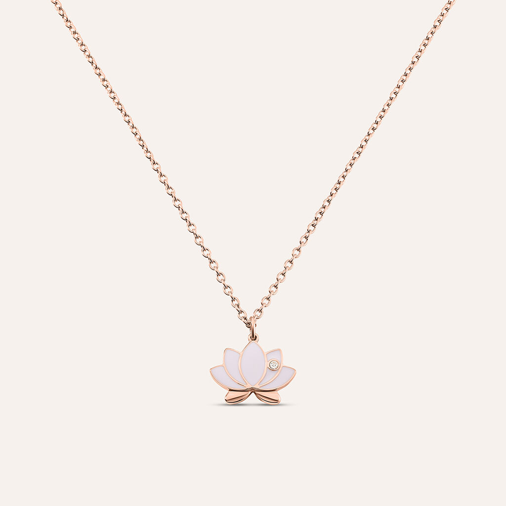 Collana Lady Sweet Acciaio Rosa Cristallo - Collane Donna | Stroili
