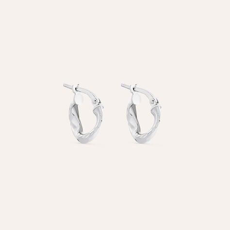 Orecchini A Cerchio Silver Collection Argento Rodiato - Orecchini a Cerchio Donna | Stroili