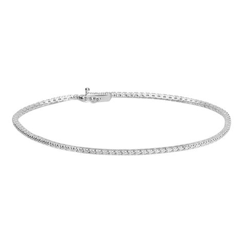 Tennis in oro bianco e diamanti 0.25 ct - Bracciali Donna | Stroili