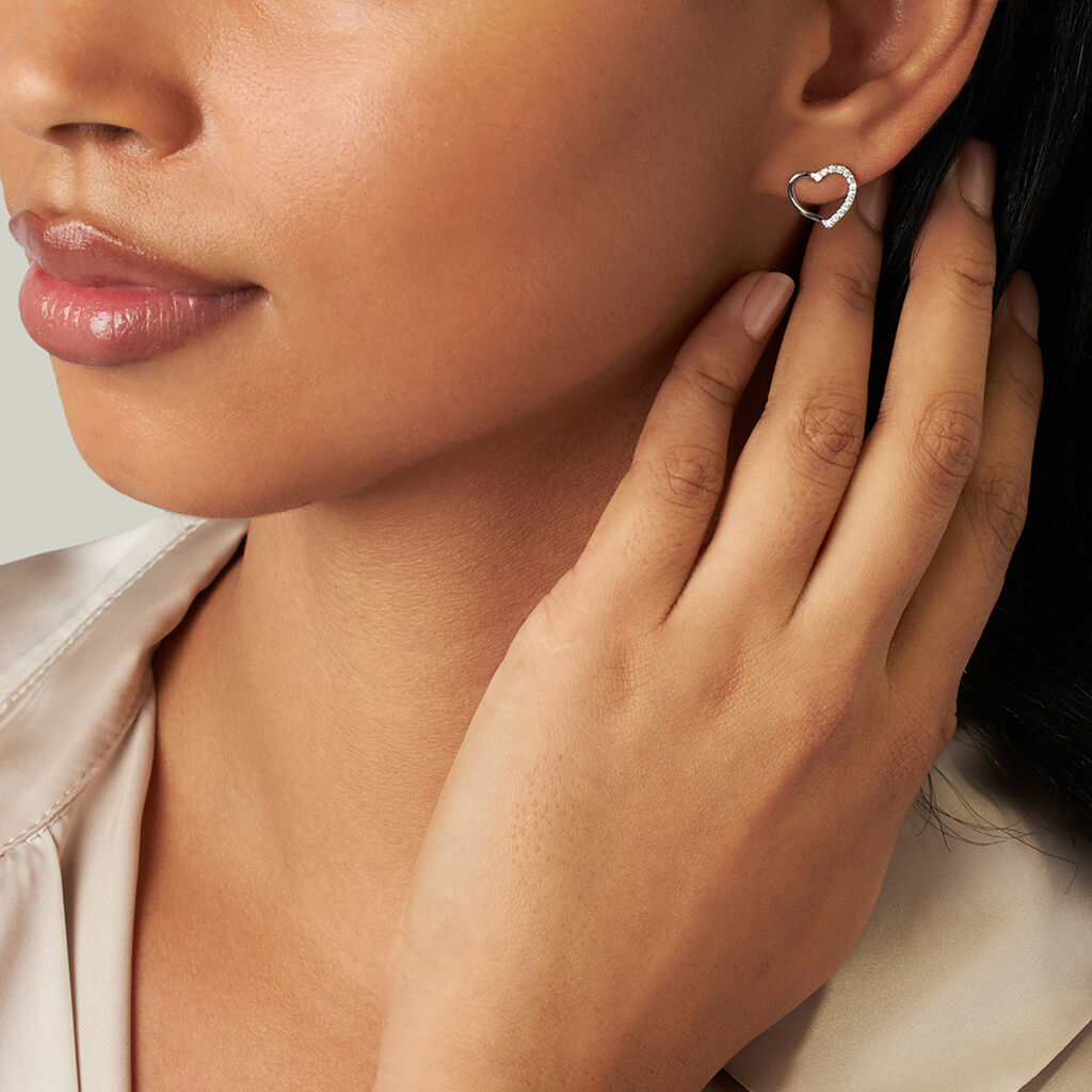 Orecchini Lobo Silver Moments Argento Rodiato Cubic Zirconia - Orecchini a Lobo Donna | Stroili