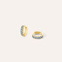 Orecchini A Cerchio Toujours Oro Giallo Cubic Zirconia