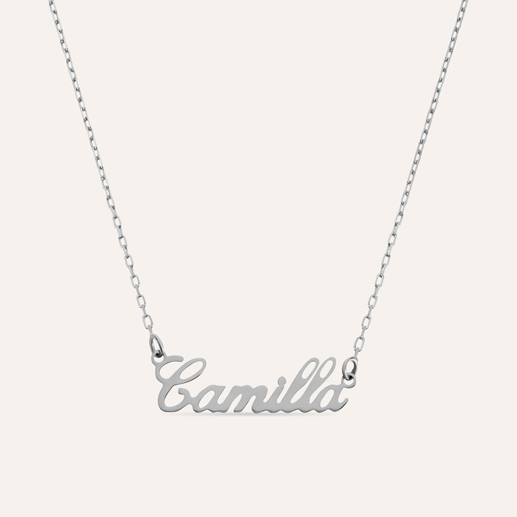 Collana Camilla Gold Names Oro Bianco