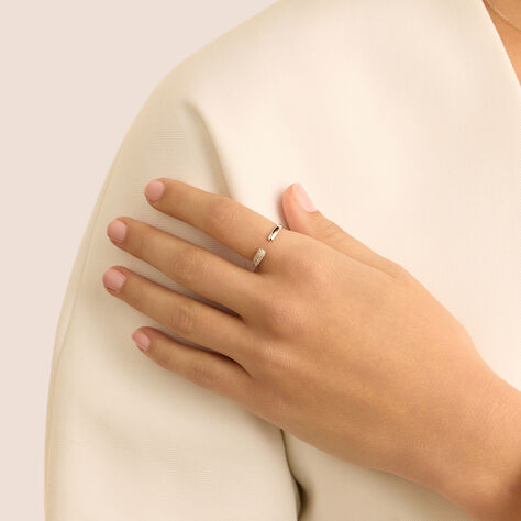 Anello Contrarie Claire Oro Bianco Cubic Zirconia - Anelli con Pietre Donna | Stroili