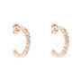 Orecchini A Cerchio Romantic Shine Metallo Rosa Cristallo