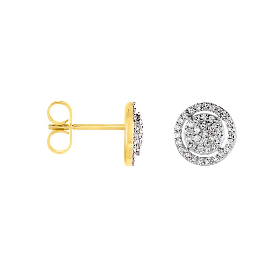 Orecchini Lobo Sophia Oro Giallo Diamante - Orecchini a Lobo Donna | Stroili