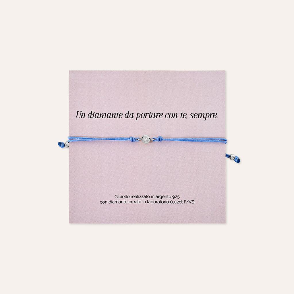 Bracciale Punto Luce Silver Diamonds Argento Rodiato Diamante Lab-Grown