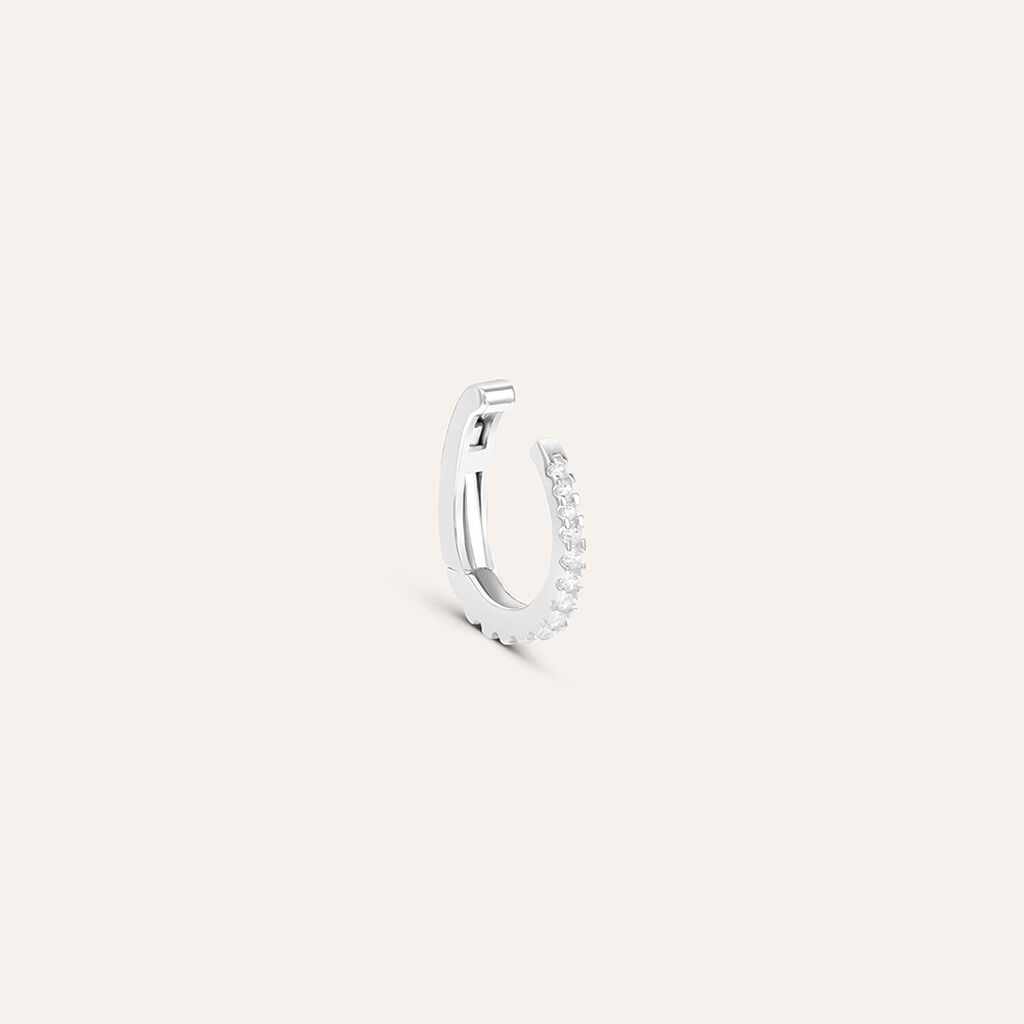 Ear Cuff Bon Ton Oro Bianco Cubic Zirconia - Ear Cuff Donna | Stroili