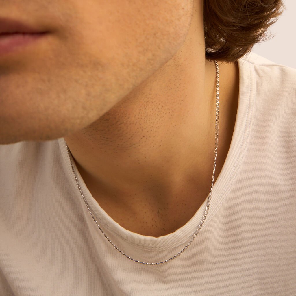 Catena Gentleman Argento Rodiato