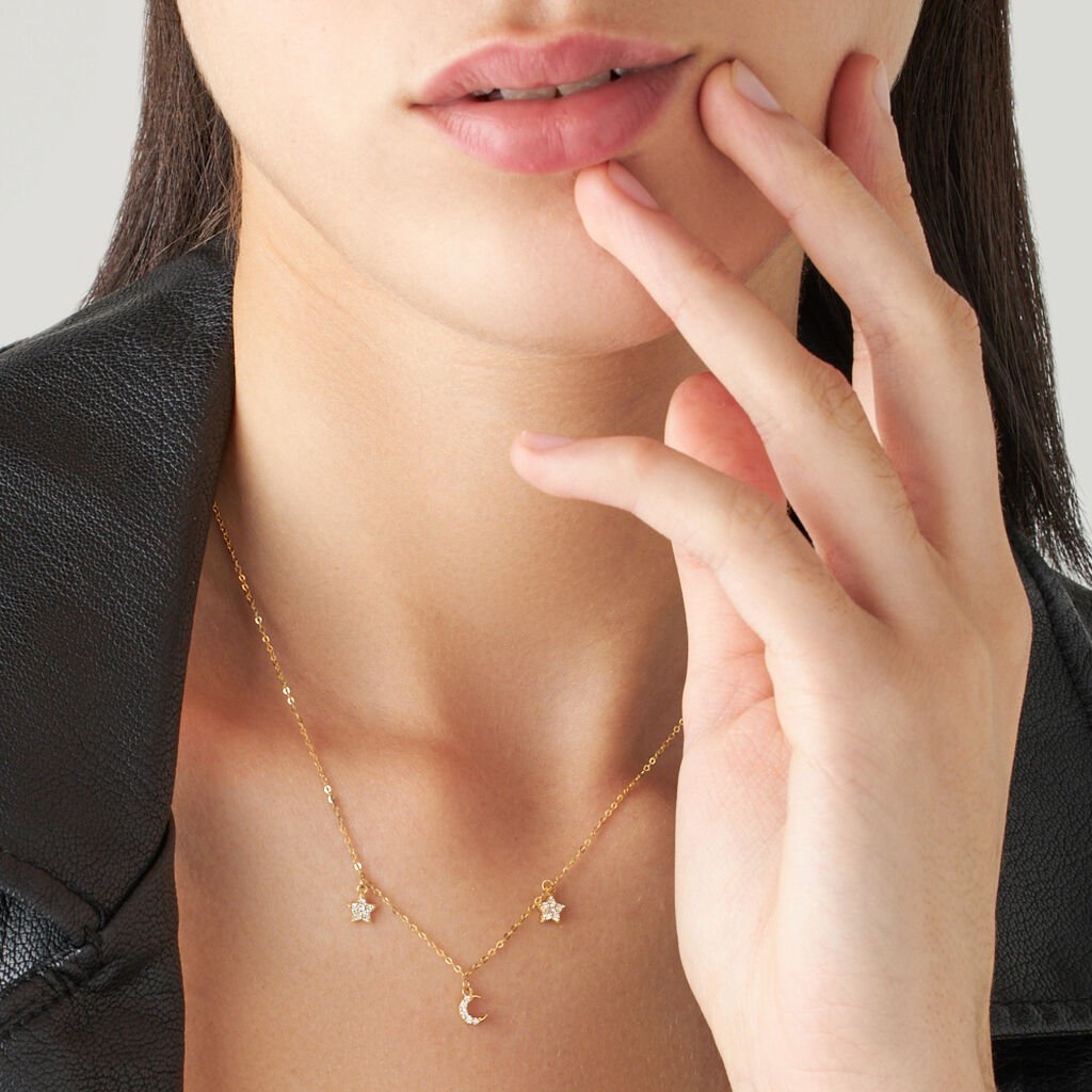 Collana Claire Oro Giallo Cubic Zirconia - Collane Donna | Stroili